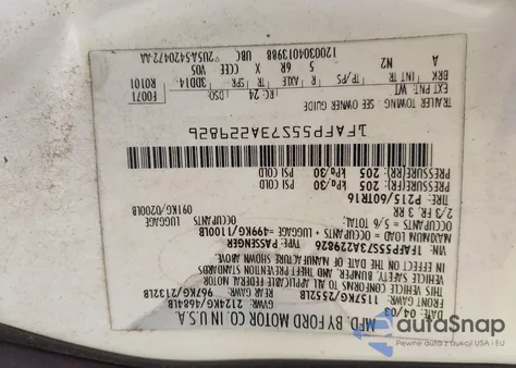 2003 Ford Taurus Ses from USA, damaged, VIN 1FAFP55S73A229826